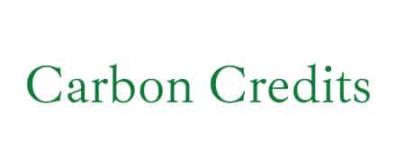 Carbon credits rewards program